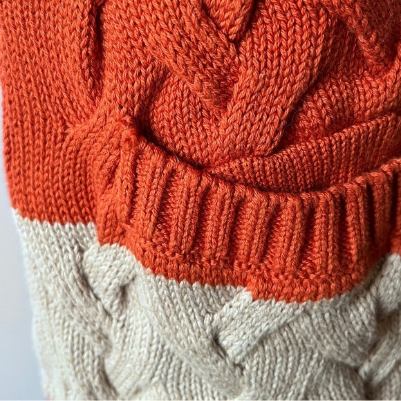 Women’s Lands’ End Eclectic Grandpa Drifter Cable Knit Cardigan Sweater Size S - Picture 8 of 16